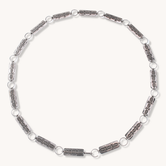 Vintage Silver Link Concho Belt