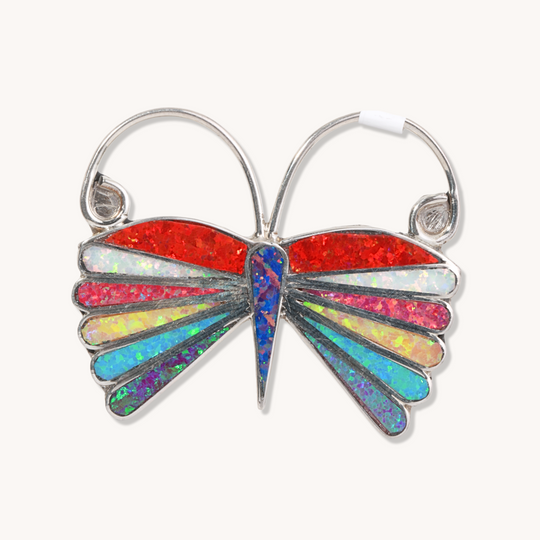 Multicolor Opal Butterfly Pins