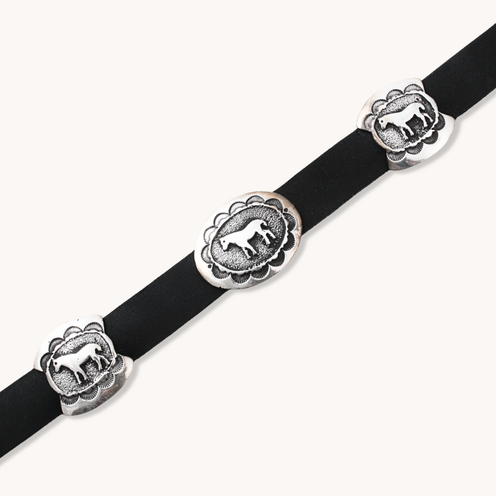 Horse Overlay Concho Belt
