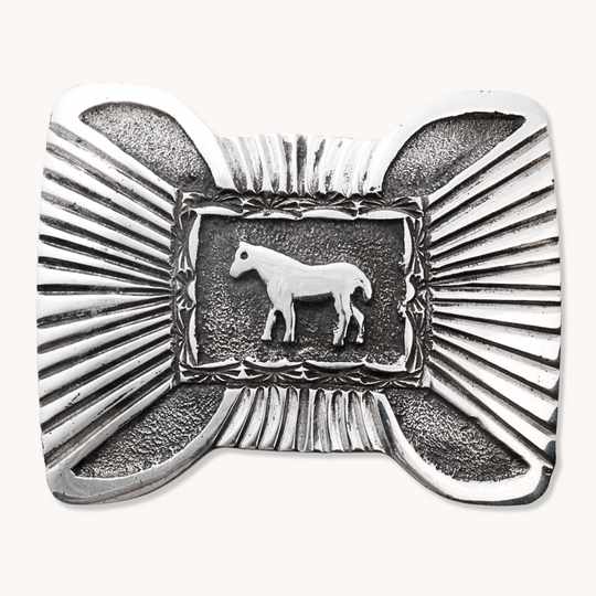 Horse Overlay Belt Buckle