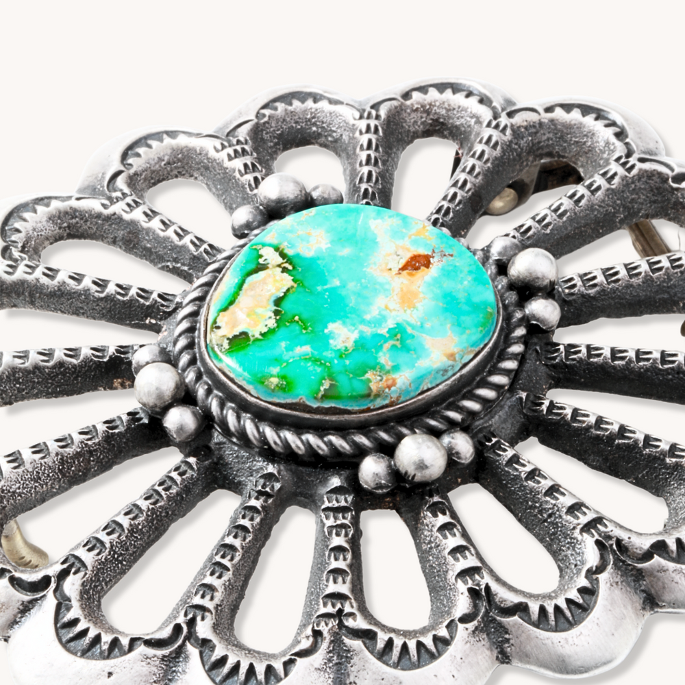 Handcrafted Turquoise Belt Buckle