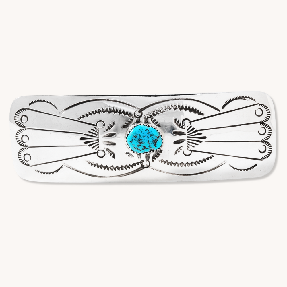 Barrette Clip with Turquoise
