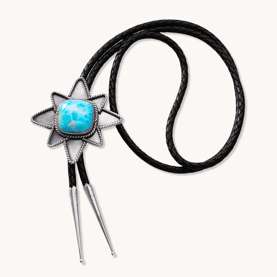 Larimar Star Bolo Tie