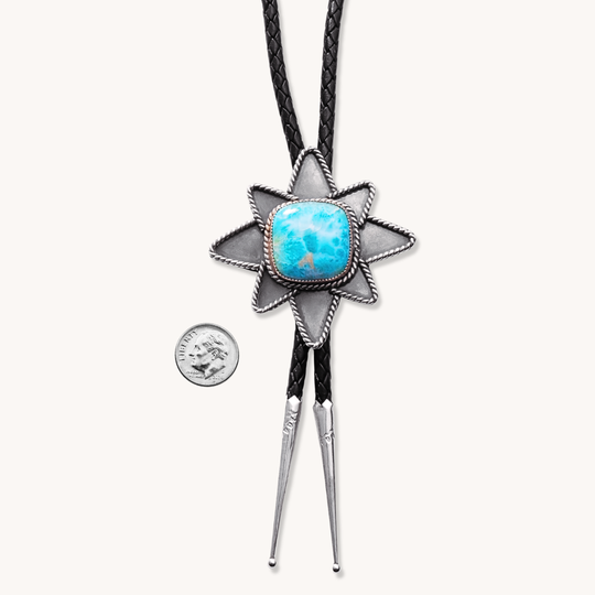 Larimar Star Bolo Tie