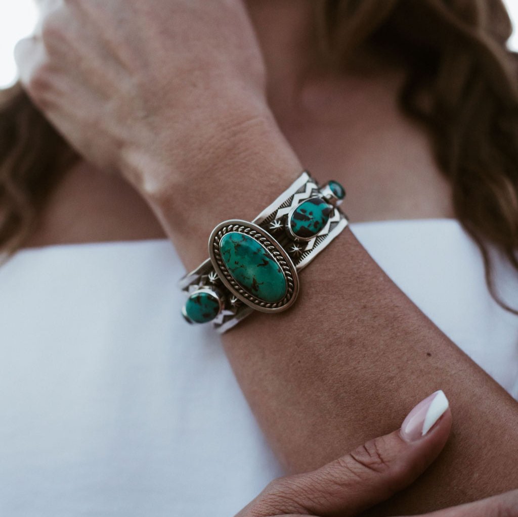 Statement Turquoise Cuff Bracelet