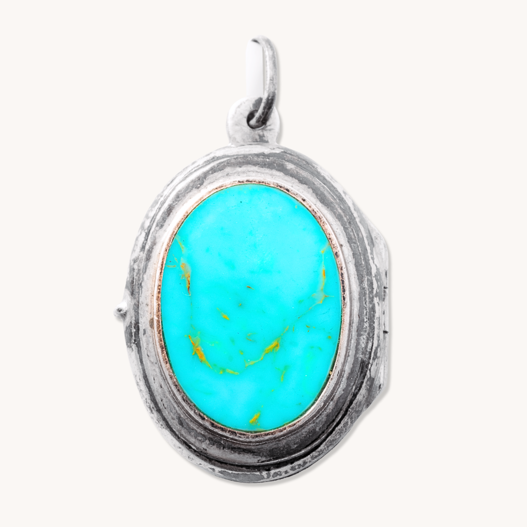 Natural Turquoise Locket Pendants