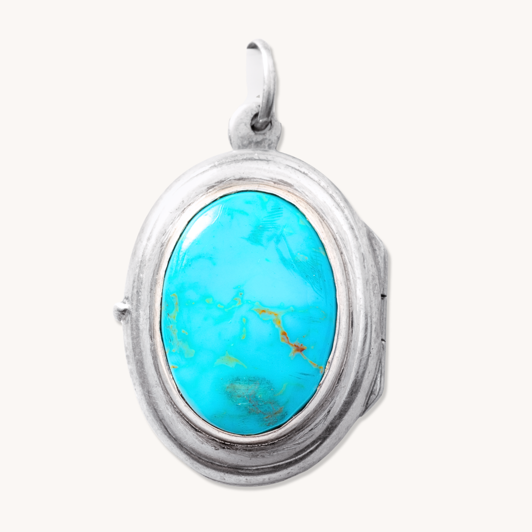 Natural Turquoise Locket Pendants