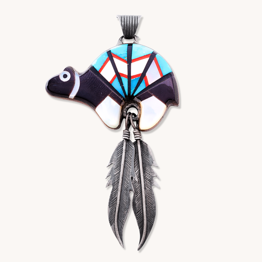Vintage Inlay Fetish Pendant