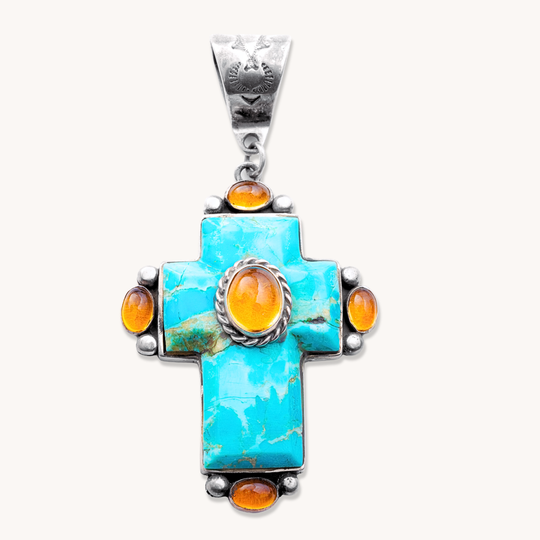 Turquoise Cross Pendants
