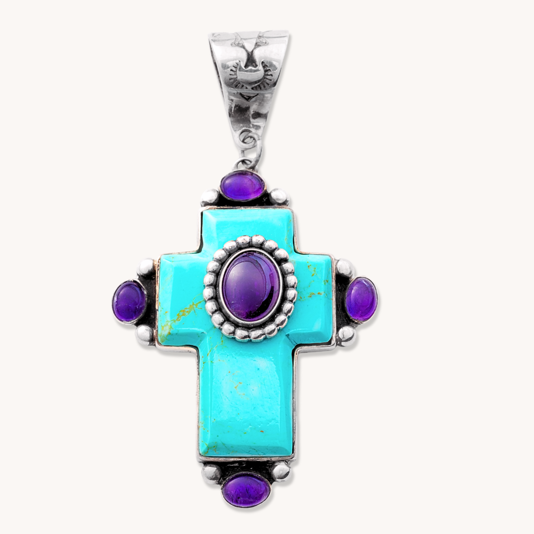 Turquoise Cross Pendants