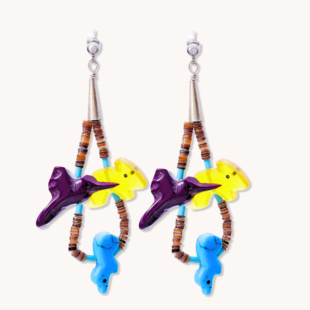 Heishe Fetish Loop Earrings