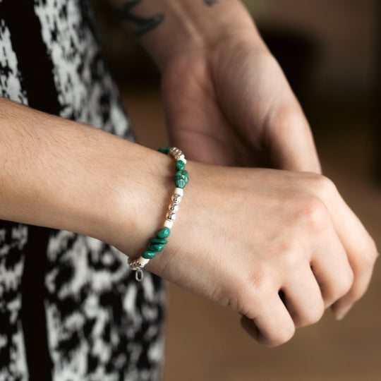 Bead Maiden: Turquoise Clover Bracelet