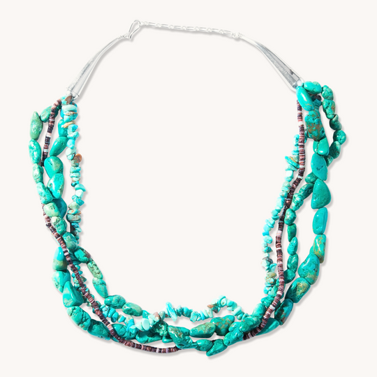 Bead Maiden: 4-Strand Turquoise & Heishe Necklace