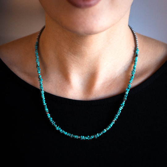 Bead Maiden: Petite Turquoise Beads Necklace