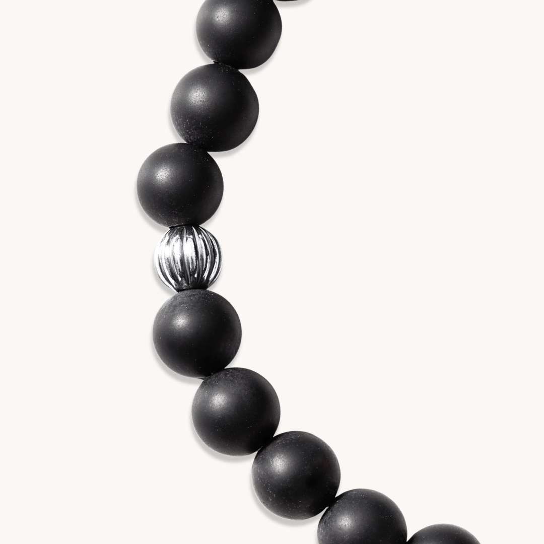 Bead Maiden: Onyx & Egyptian Turquoise Beads Necklace