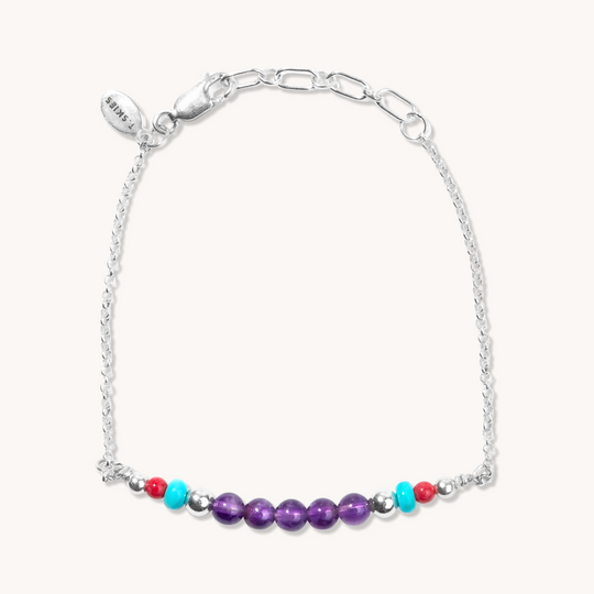 Bead Maiden: Amethyst Birthstone Bracelet (February)