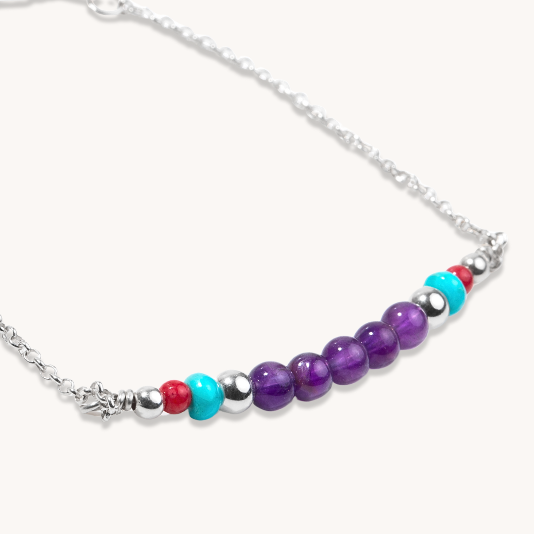 Bead Maiden: Amethyst Birthstone Bracelet (February)