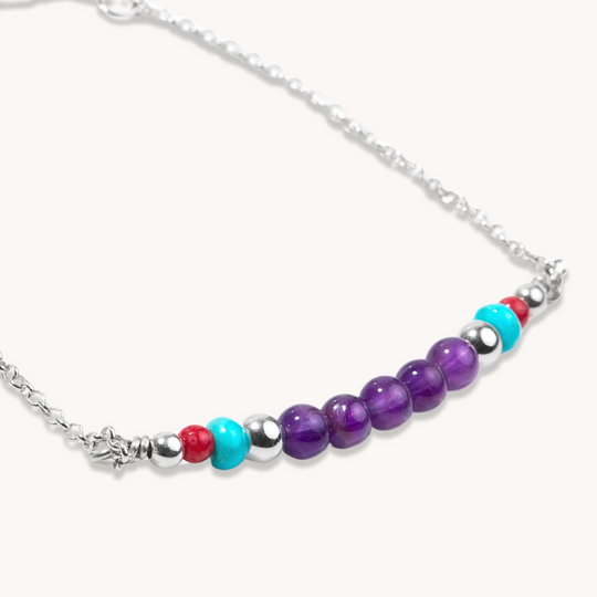 Bead Maiden: Amethyst Birthstone Bracelet (February)