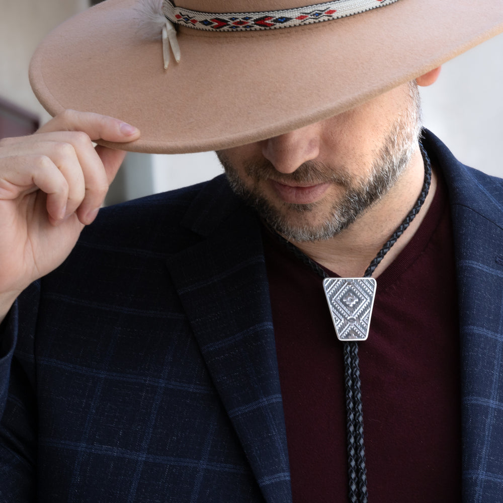 SkyWeaver: Silver Shepard Bolo Tie