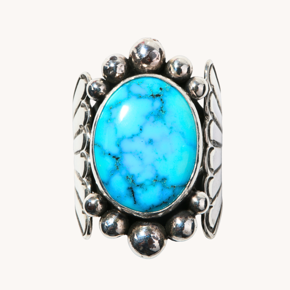 High-End Kingman Turquoise Ring by Devin Edison