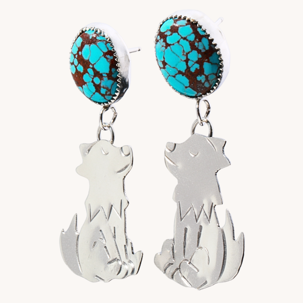 Wolf Drop Earrings by Diego Cruz