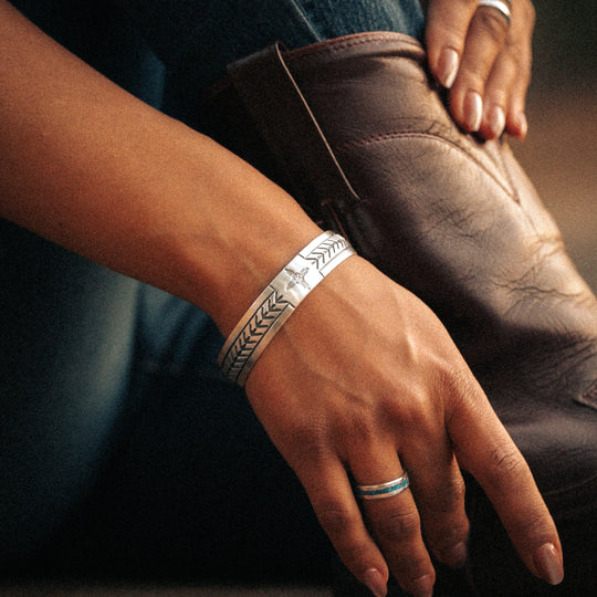 Sterling Silver Southwest Cuff Bracelet