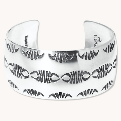 Stamp Dancer: Carpenter Cuff Bracelet — hand-stamped sterling silver