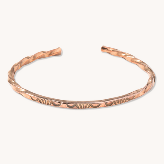 Stamp Dancer: Bronze Sage Twist Stacker Bracelet