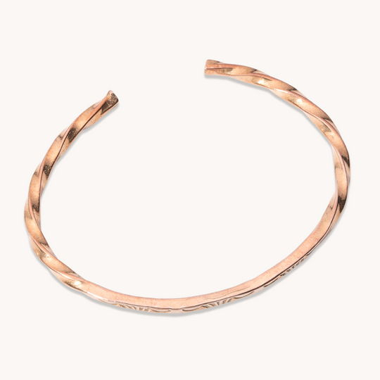 Stamp Dancer: Bronze Sage Twist Stacker Bracelet