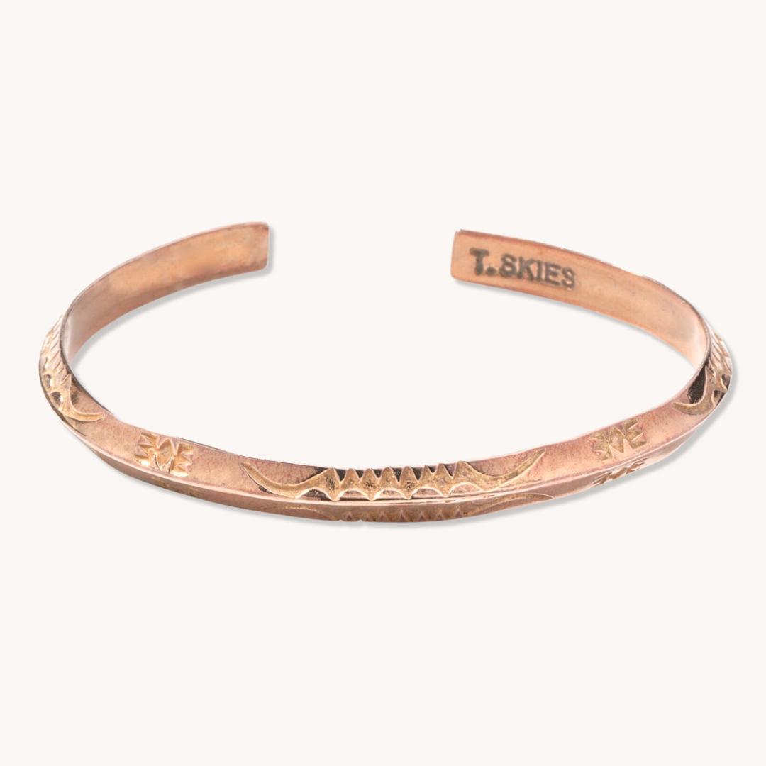 Stamp Dancer: Bronze Sagebrush Stacker Bracelet