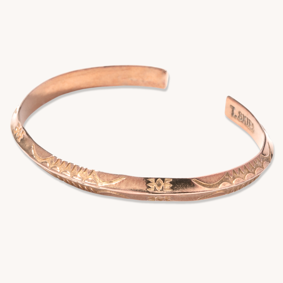 Stamp Dancer: Bronze Sagebrush Stacker Bracelet