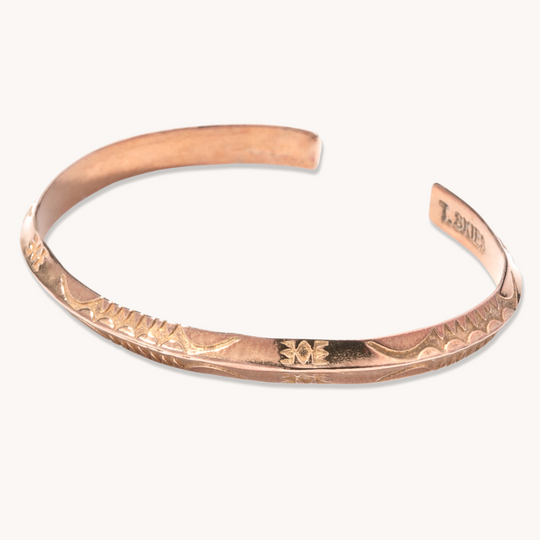 Stamp Dancer: Bronze Sagebrush Stacker Bracelet