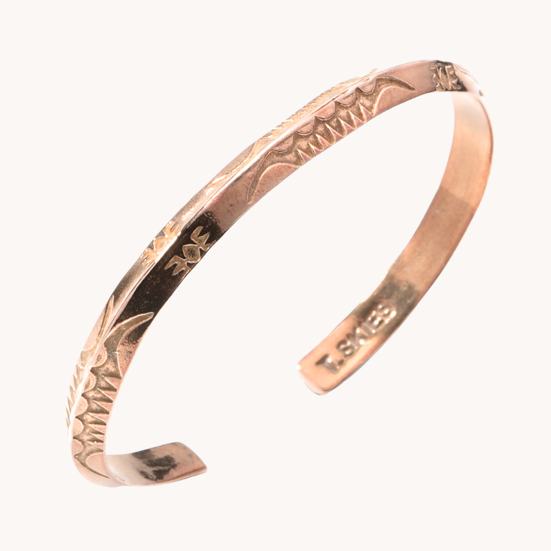 Stamp Dancer: Bronze Sagebrush Stacker Bracelet