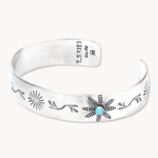 Stamp Dancer: Turquoise Garden Cuff Bracelet