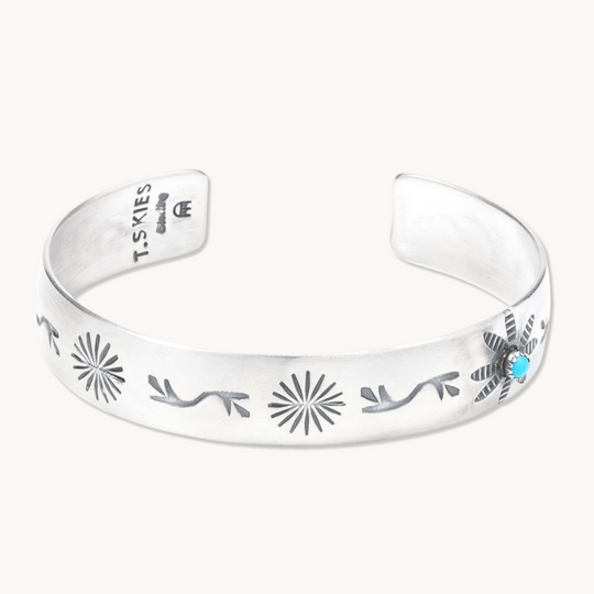 Stamp Dancer: Turquoise Garden Cuff Bracelet