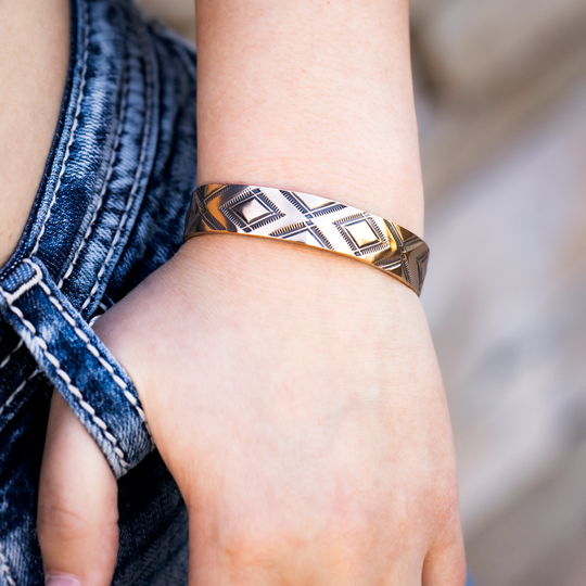 Stamp Dancer: Diamondback Cuff Bracelet