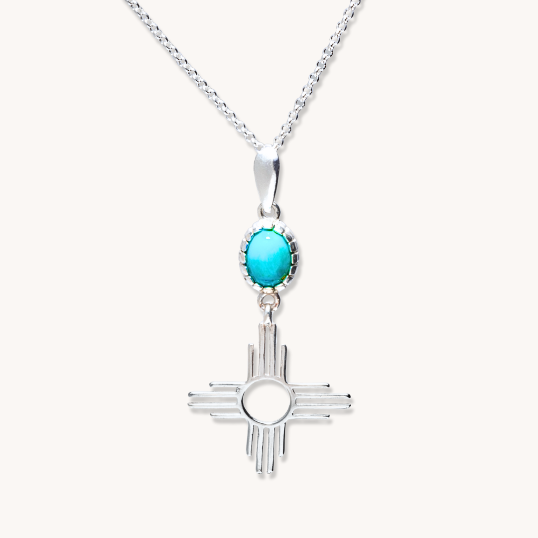 Enchantment: Turquoise Zia Pendant
