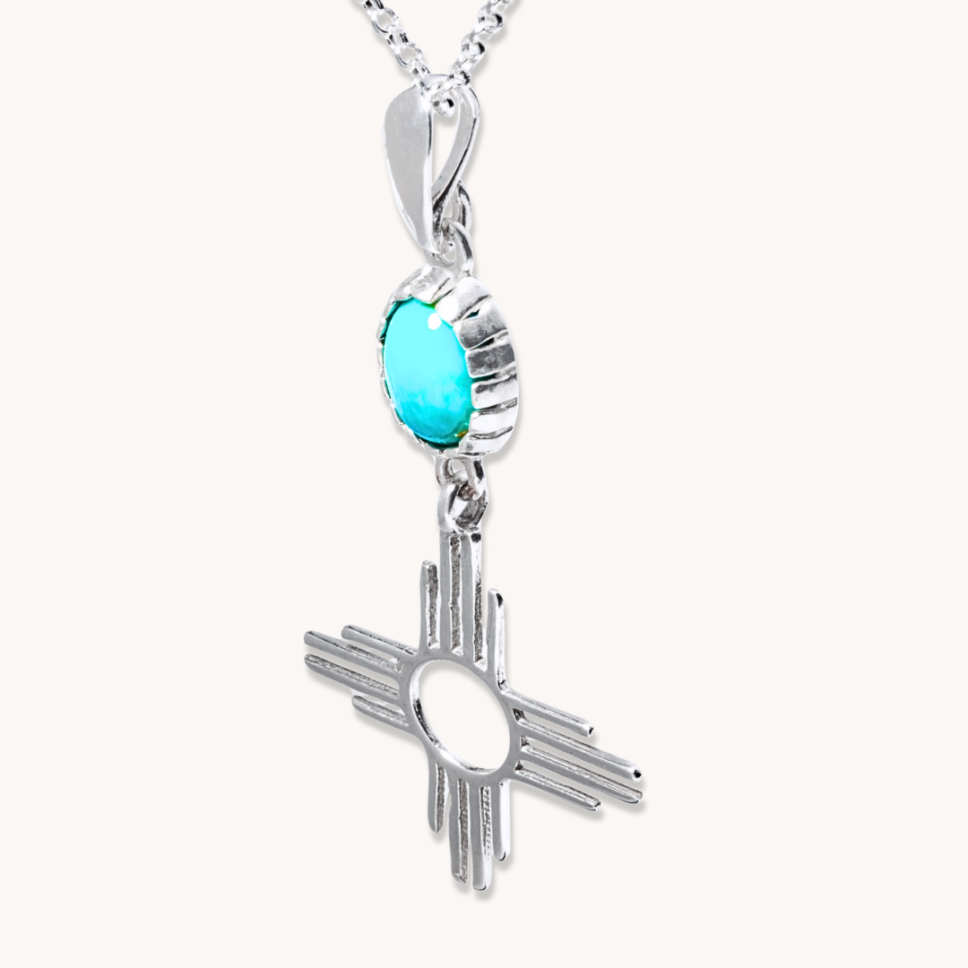 Enchantment: Turquoise Zia Pendant
