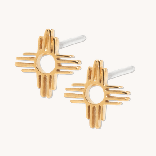 Enchantment: Vermeil Mini Zia Stud Earrings