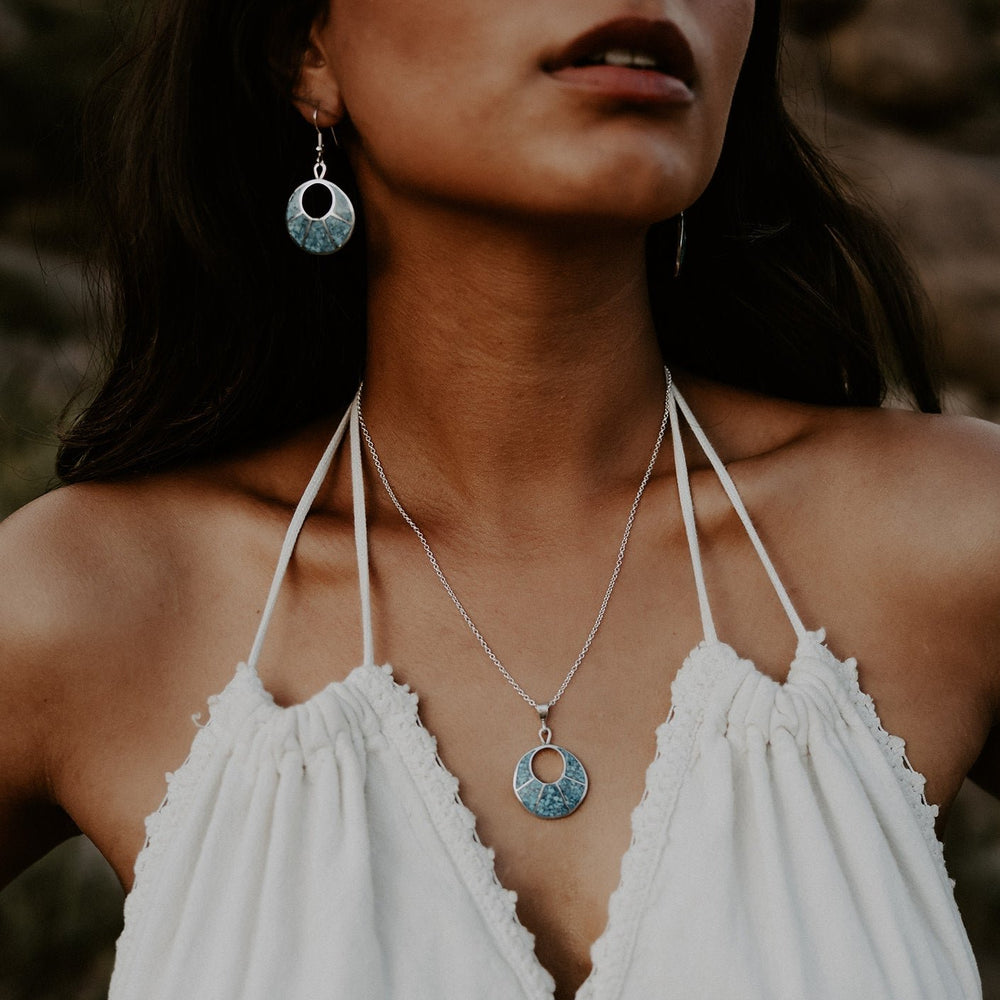 Radiante: Lunar Eclipse Pendant & Earrings