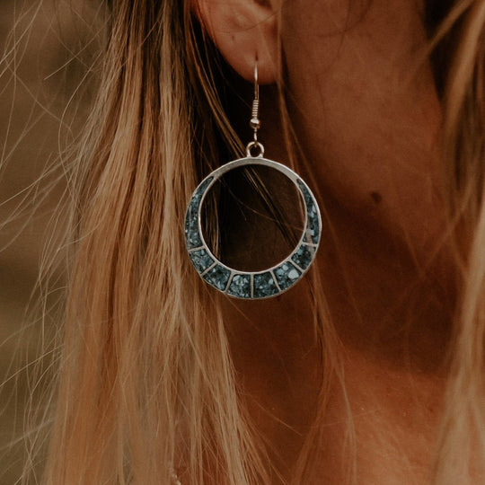 Radiante: Solar Eclipse Turquoise Earrings