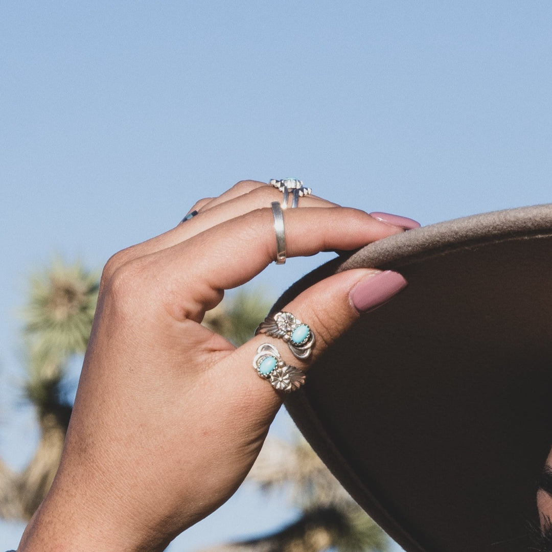 Radiante: Turquoise Helix Adjustable Ring