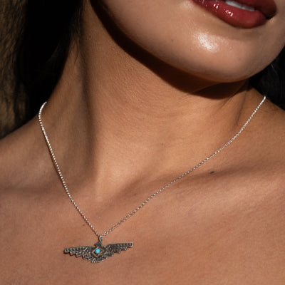 Thunderbird Rising Necklace Turquoise Stone
