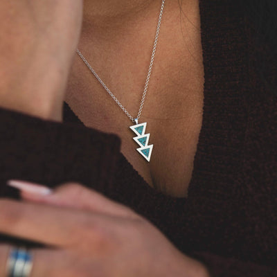SkyWeaver: Azteca Turquoise Drop Necklace