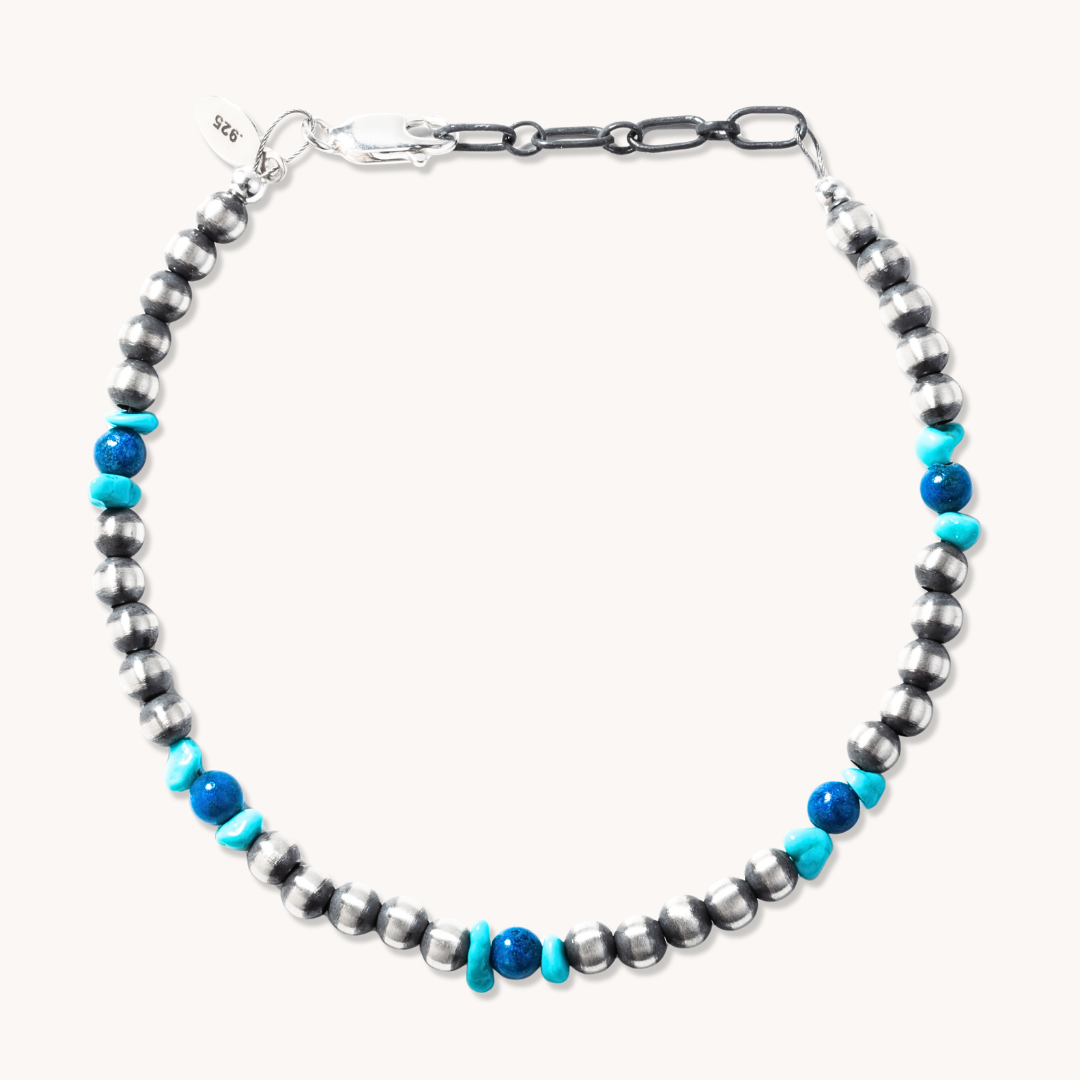 Desert Blossom: Lapis Wellspring Bracelet (4mm)