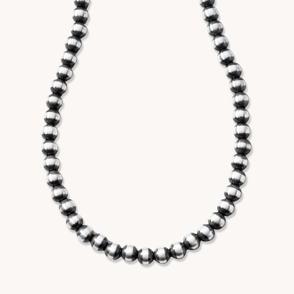 Silver Beaded Necklace, Shop Pearl Necklaces by TSkies – T.Skies