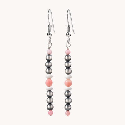 Desert Blossom: Pink Desert Dangle Earrings