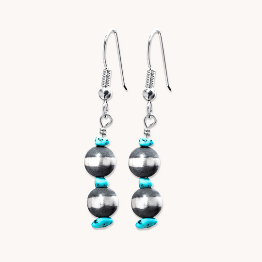 Desert Blossom: Turquoise Flower Bud Earrings
