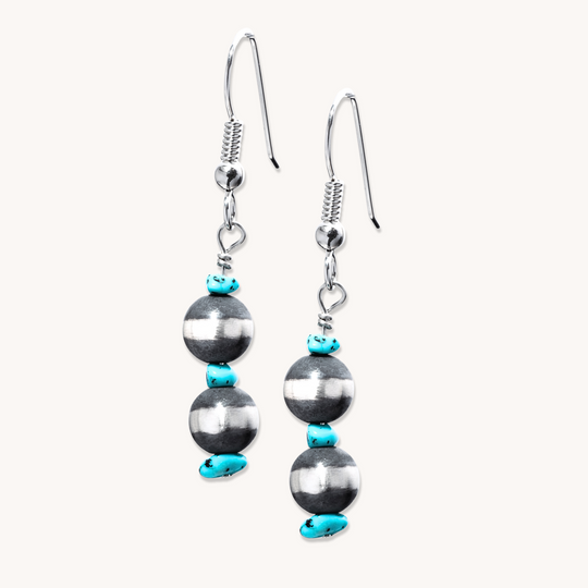 Desert Blossom: Turquoise Flower Bud Earrings