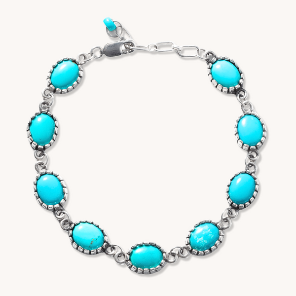 Turquoise Chain Bracelet, Chain Bracelet by TSkies – T.Skies Jewelry